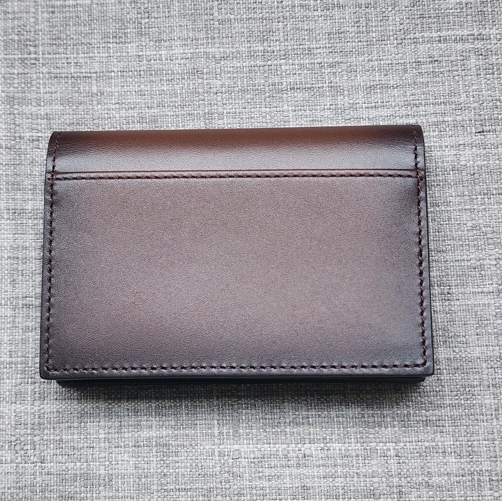 New Montblanc Meisterstuck Bifold Sfumato Brown Leather Card Holder #113167